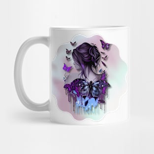 Girl with Butterflies 3 Mug